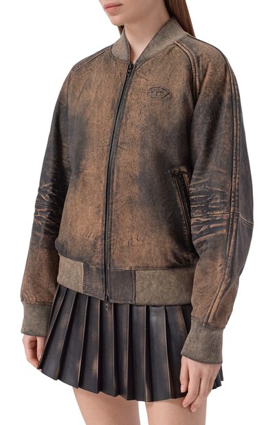 Кожаный бомбер DIESEL, арт. A20336/0BKBH, фото 3