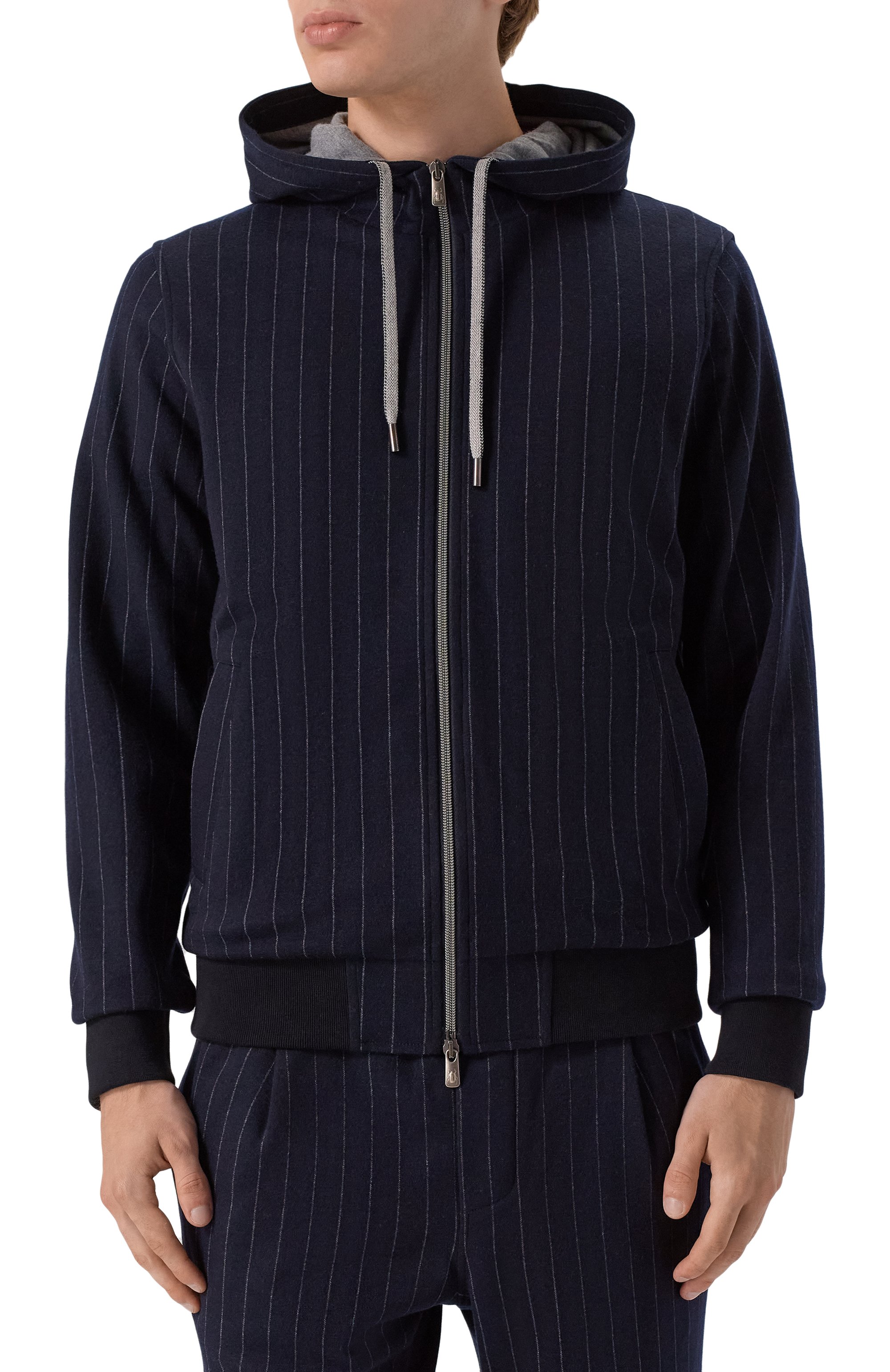 Толстовка из шерсти и хлопка CAPOBIANCO, арт. 19M402.IB00./56, фото 3