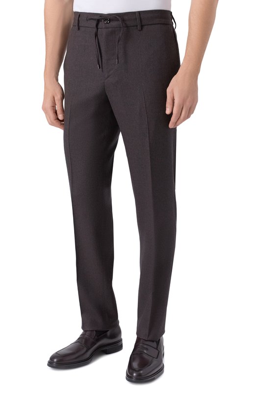 Шерстяные брюки Berwich SPIAGGIA 20ALC/RD5470 Коричневый  SPIAGGIA 20ALC/RD5470 Фото 3