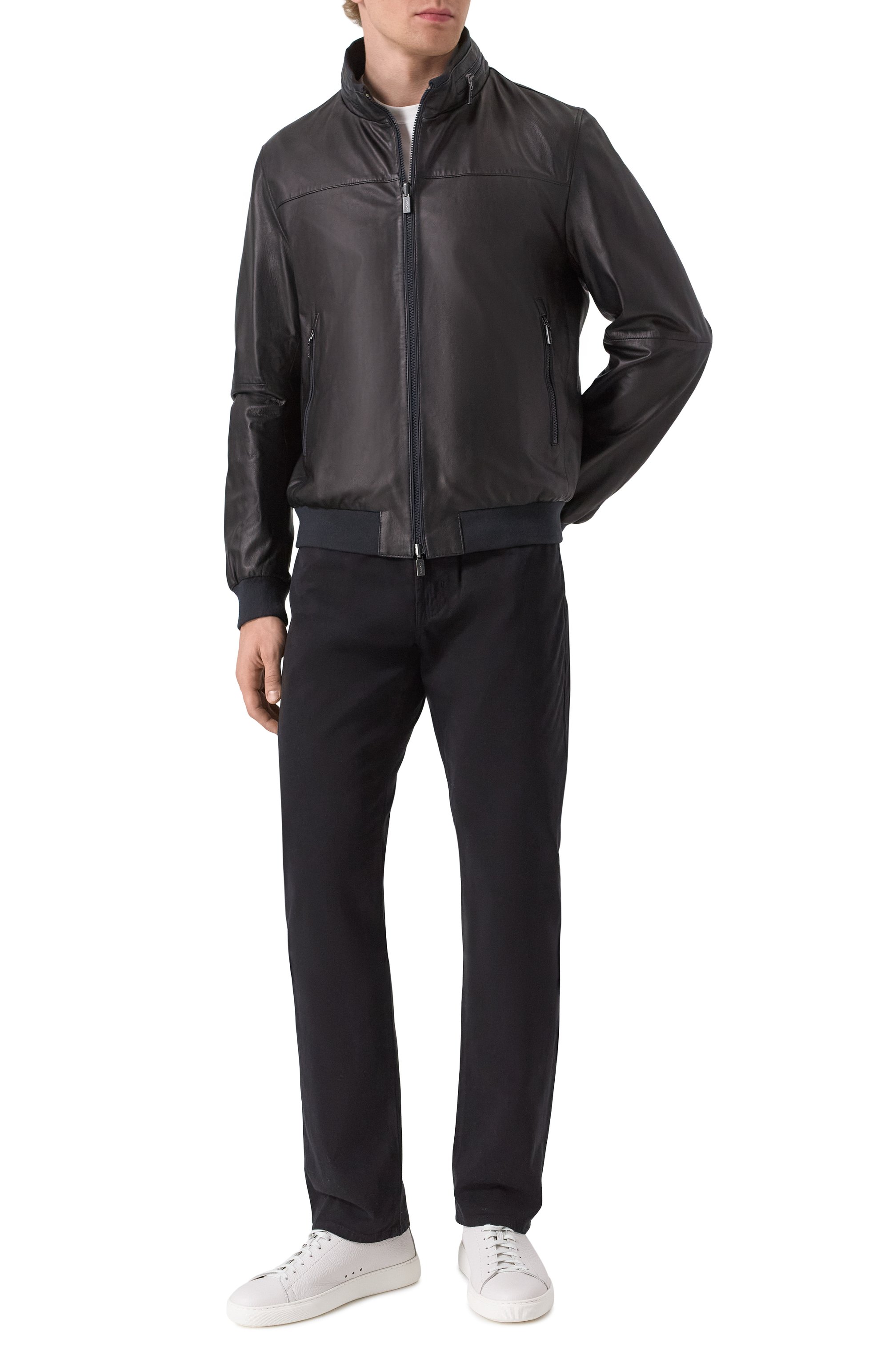 Двусторонний кожаный бомбер GIMO'S, арт. 5S20.1.030.63R, фото 2