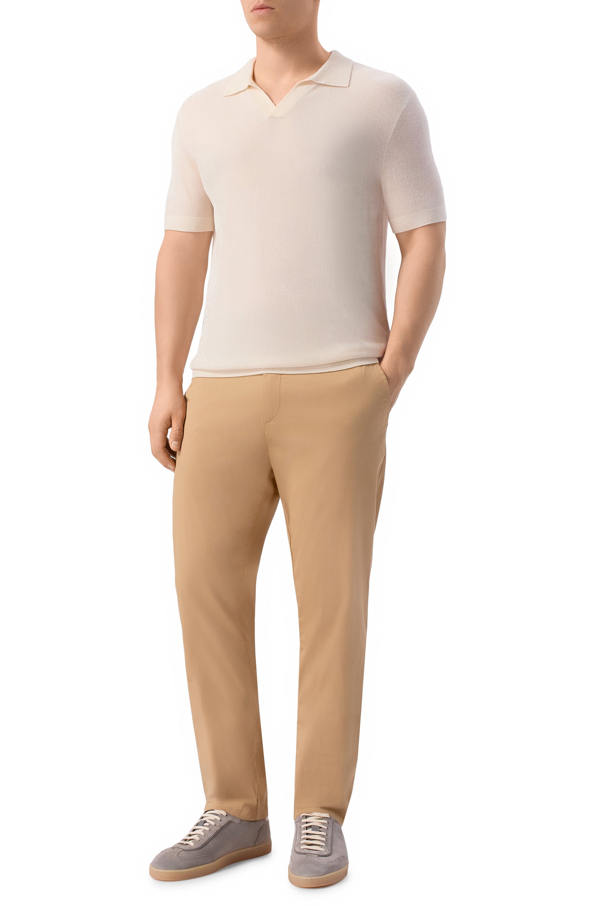 Поло BOGNER кремового цвета по цене 23600 руб., арт. 88401310, фото 2 Поло BOGNER, арт. 88401310, фото 2