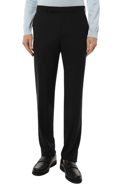 Шерстяные брюки ZEGNA черного цвета по цене 96350 руб., арт. C27F04/75TB12, фото 3 Шерстяные брюки ZEGNA, арт. C27F04/75TB12, фото 3
