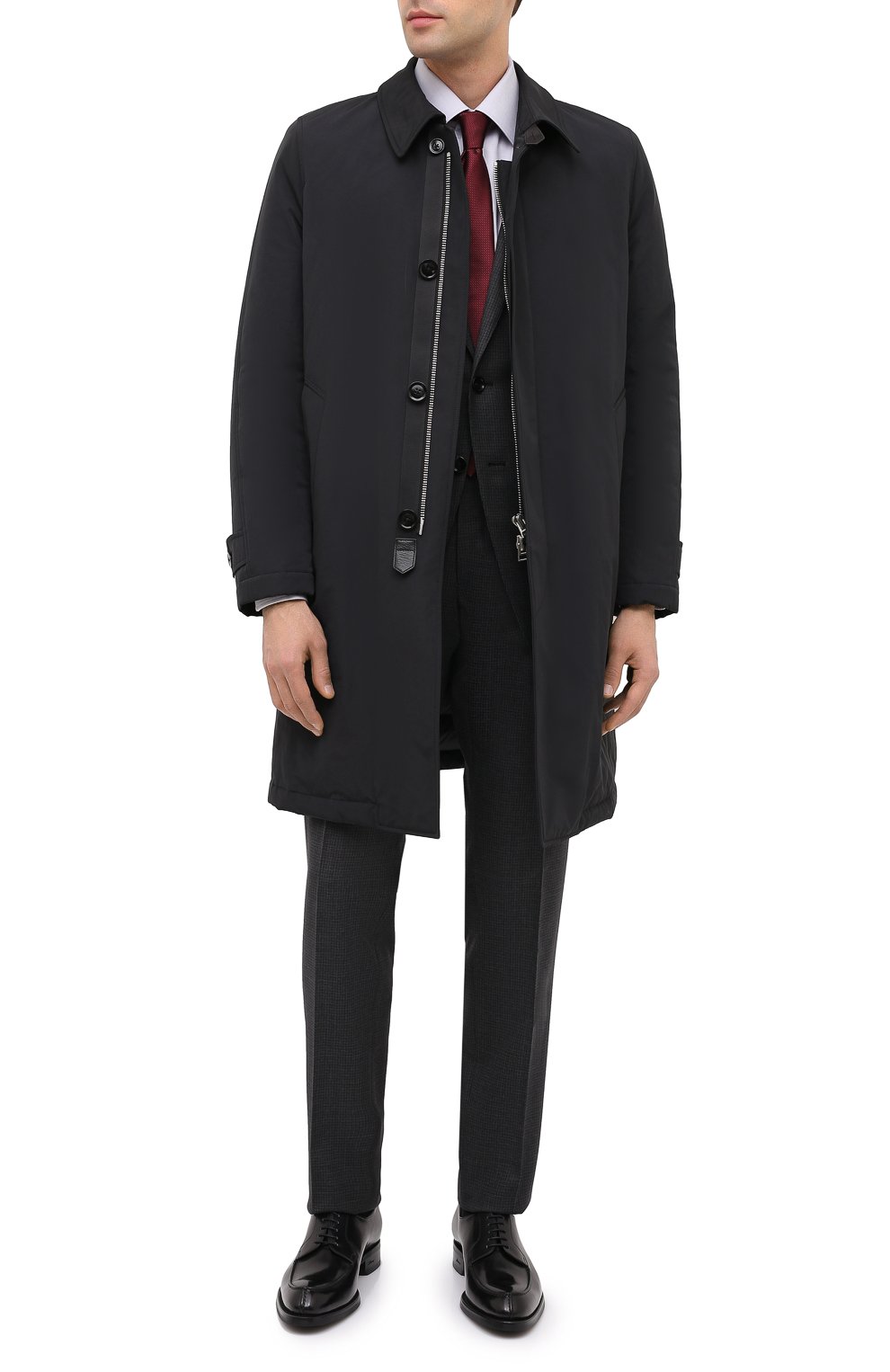 Шерстяной костюм TOM FORD темно-серого цвета по цене 399500 руб., арт. 811R36/21YA4C, фото 1 Шерстяной костюм TOM FORD, арт. 811R36/21YA4C, фото 1