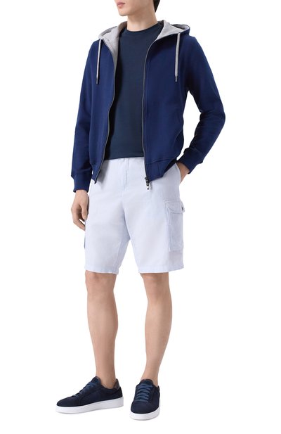 Шорты из хлопка и льна PAUL&SHARK, арт. 26414035, фото 2