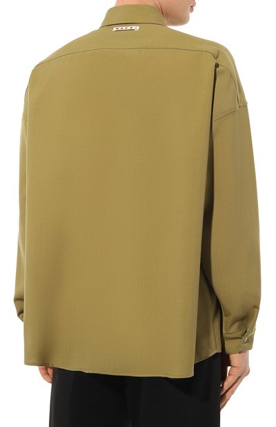 Шерстяная рубашка MARNI, арт. CUMU0061A3/TW839, фото 4