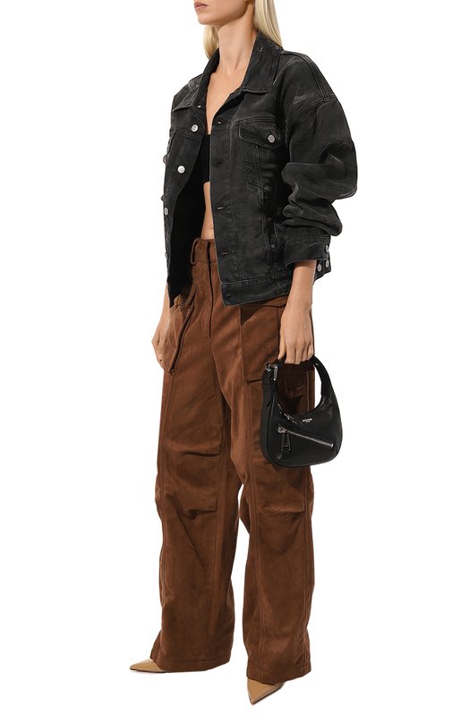 Сумка Biker Details small Moschino Чёрный, фото 7