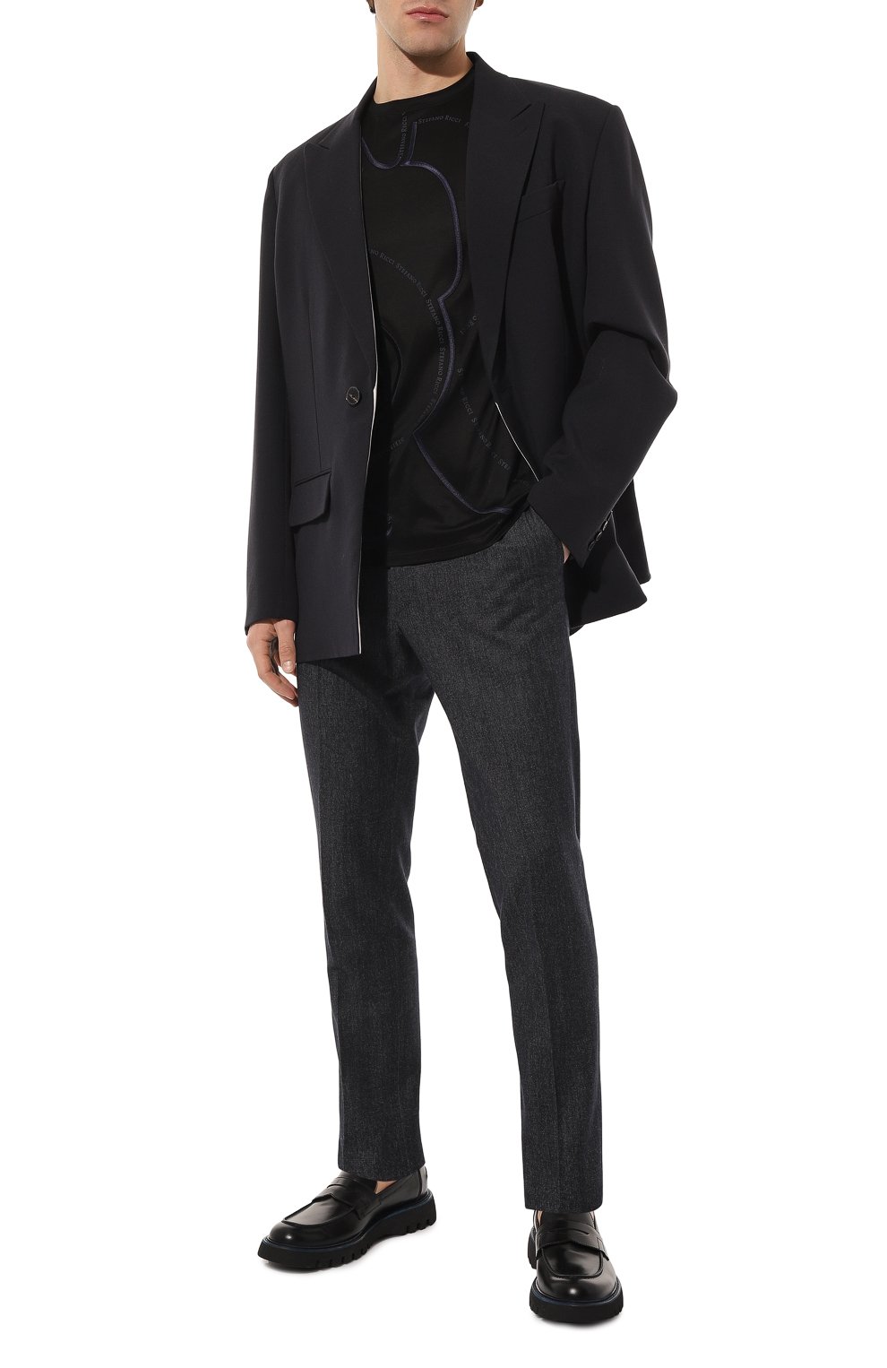 Хлопковая футболка STEFANO RICCI, арт. MNH3102200/TE0001, фото 2