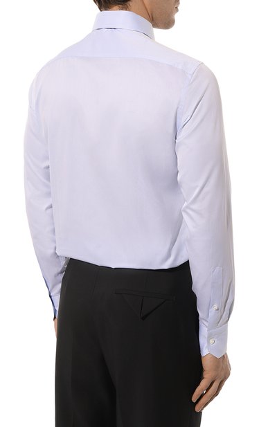 Хлопковая сорочка ZEGNA голубого цвета по цене 59950 руб., арт. 9MS0MT-CT1501, фото 5 Хлопковая сорочка ZEGNA, арт. 9MS0MT-CT1501, фото 5