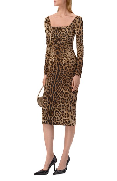 Платье из вискозы DOLCE & GABBANA, арт. F6TYGT/FSRKI, фото 2