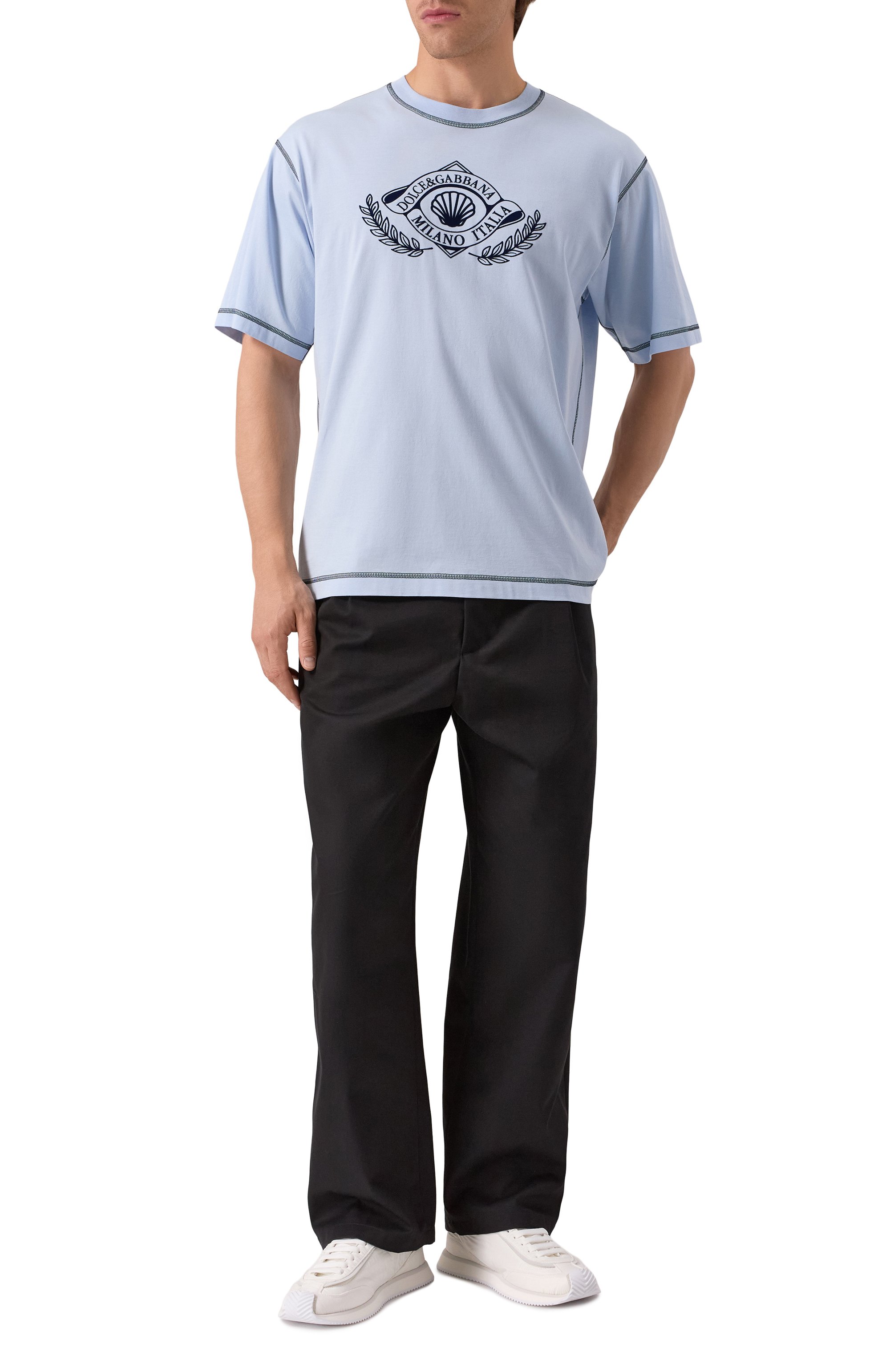 Комбинированные кроссовки dg cushion DOLCE & GABBANA, арт. CS2288/AF992, фото 2