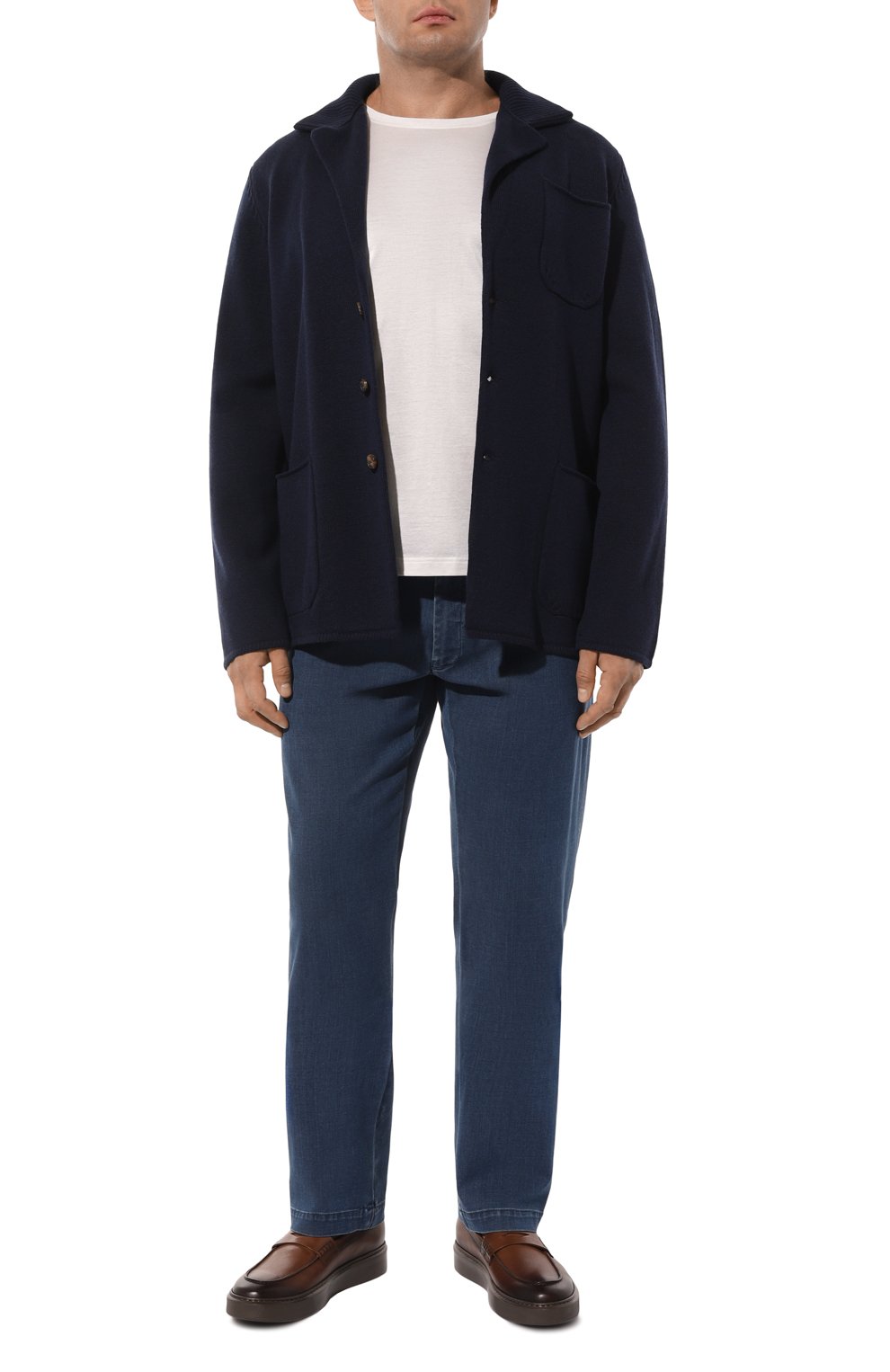Пиджак из шерсти и кашемира CORTIGIANI темно-синего цвета по цене 135500 руб., арт. 6CS1320000, фото 2 Пиджак из шерсти и кашемира CORTIGIANI, арт. 6CS1320000, фото 2