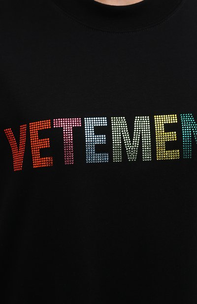 Хлопковая футболка VETEMENTS, арт. UE52TR510B 1611/W, фото 5