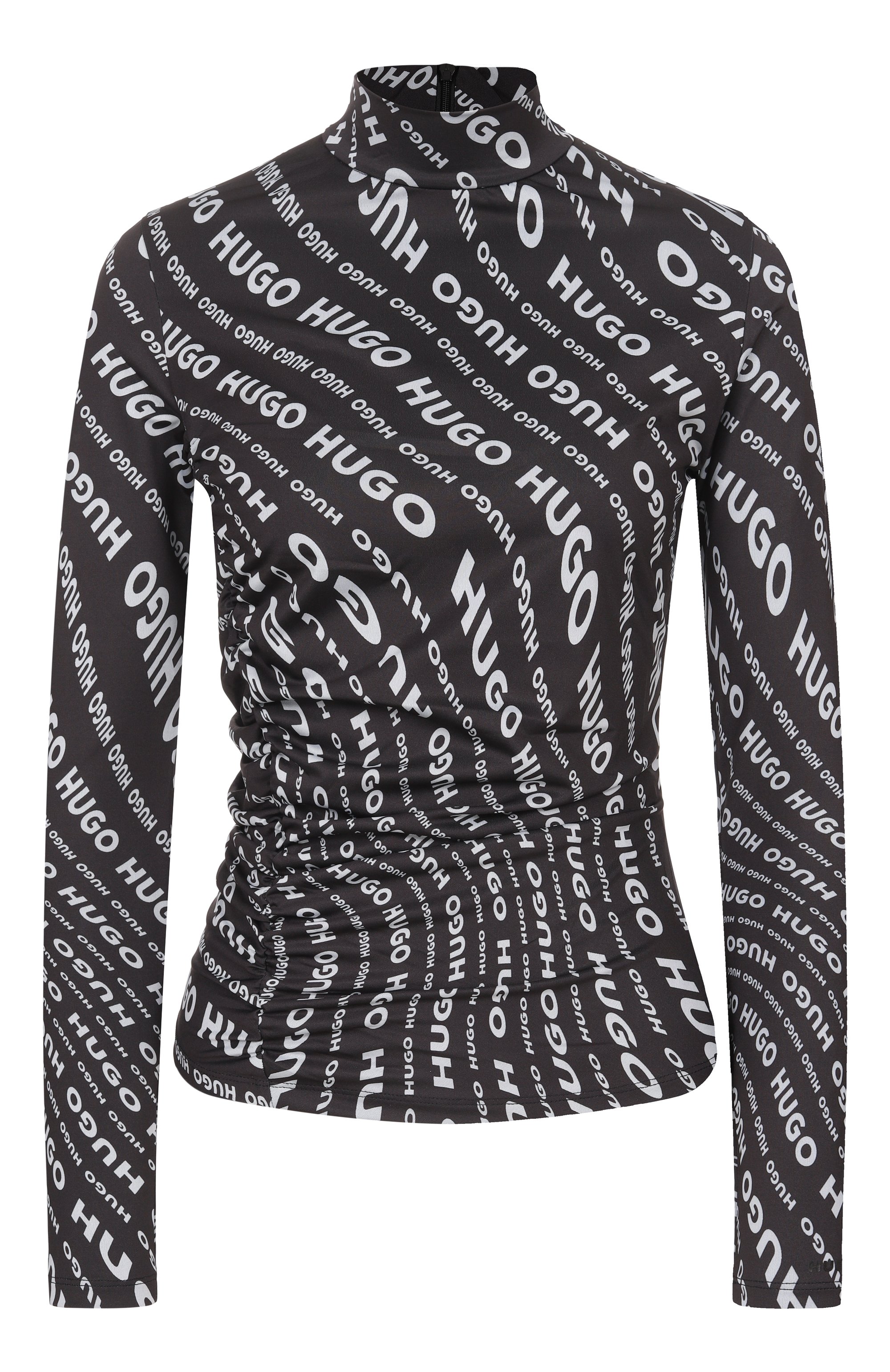 Водолазка HUGO черно-белого цвета по цене 15500 руб., арт. 50502423, фото 1 Водолазка HUGO, арт. 50502423, фото 1
