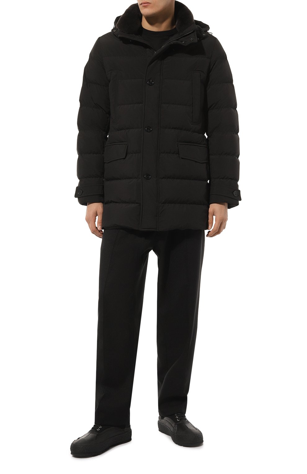 Пуховик saturno-stp с воротником из овчины MOORER, арт. 0NRUTA-STP_SET, фото 2