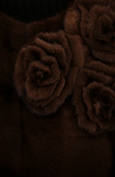Накидка из меха норки VALENTINO коричневого цвета по цене 1505000 руб., арт. WF3FJN251BF, фото 5 Накидка из меха норки VALENTINO, арт. WF3FJN251BF, фото 5