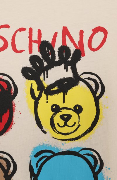 Хлопковая футболка MOSCHINO, арт. HSM058/LAA20/10-14, фото 3