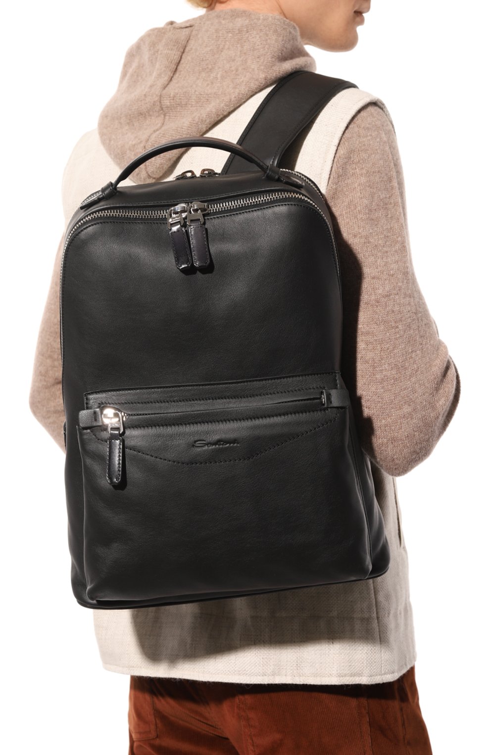 Кожаный рюкзак SANTONI, арт. UIBBA2363LI-ASP9T50, фото 2