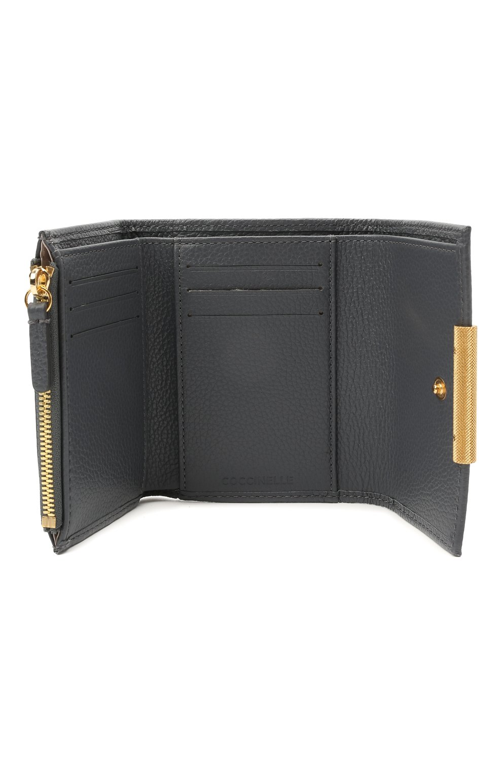 Кожаный кошелек COCCINELLE серого цвета по цене 11300 руб., арт. E2 HI5 11 10 01, фото 3 Кожаный кошелек COCCINELLE, арт. E2 HI5 11 10 01, фото 3