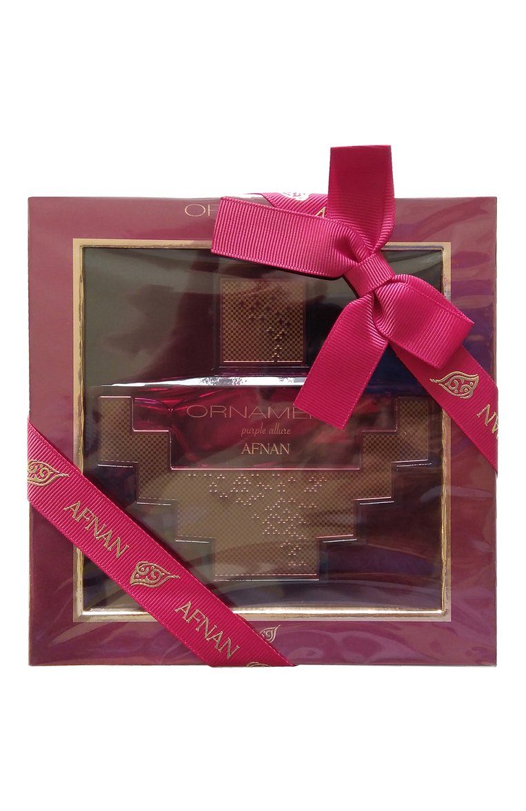 Парфюмерная вода ornament purple allure pour femme (100ml) AFNAN бесцветного цвета, арт. 6290171054047 | Фото 2 (Тип продукта - парфюмерия: Парфюмерная вода; Нос: Не проставлено; Региональные ограничения белый список (Axapta Mercury): Не проставлено; Ограничения доставки: flammable)