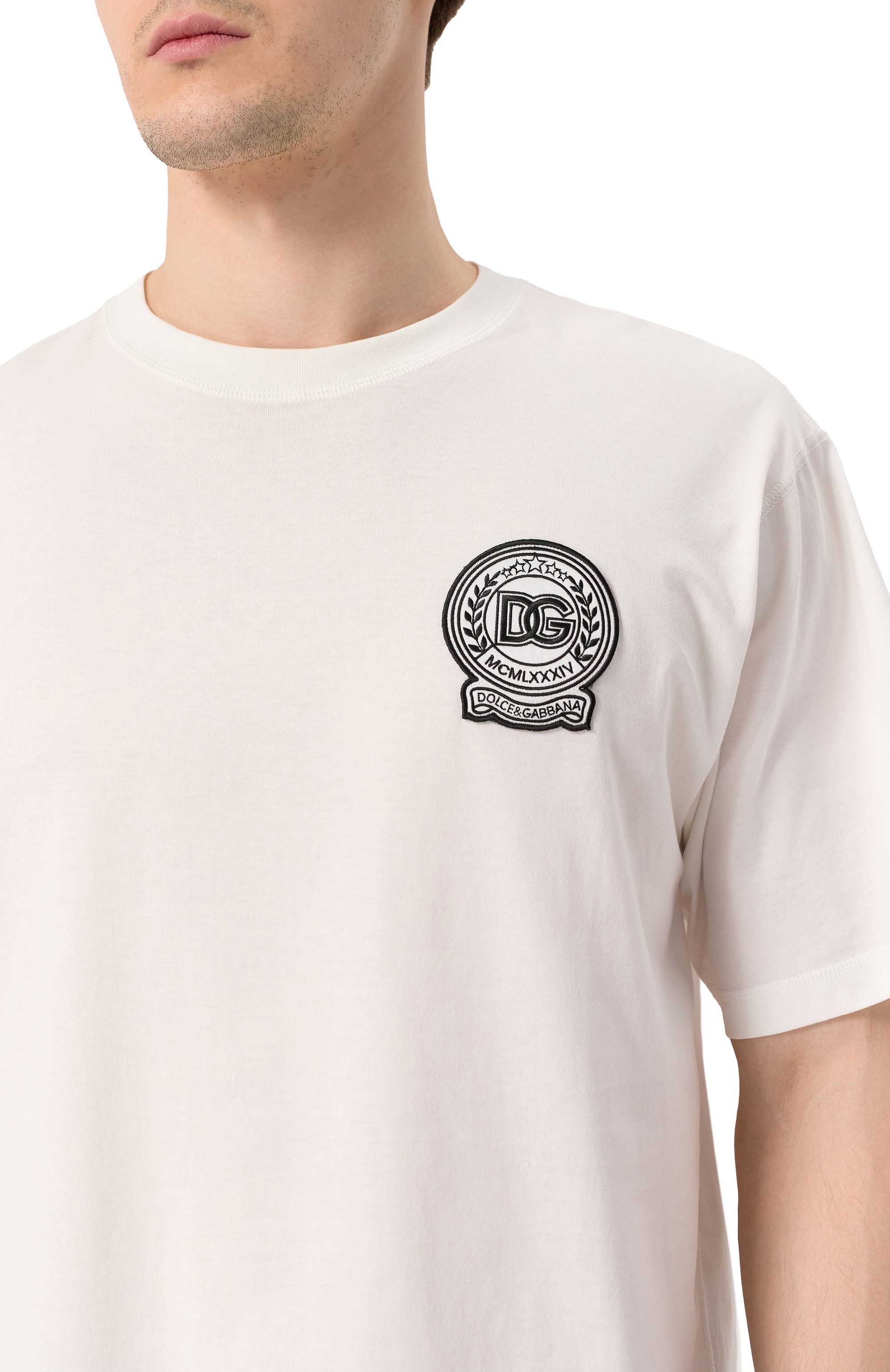 Хлопковая футболка DOLCE & GABBANA, арт. G8PN9Z/G7NYE, фото 5