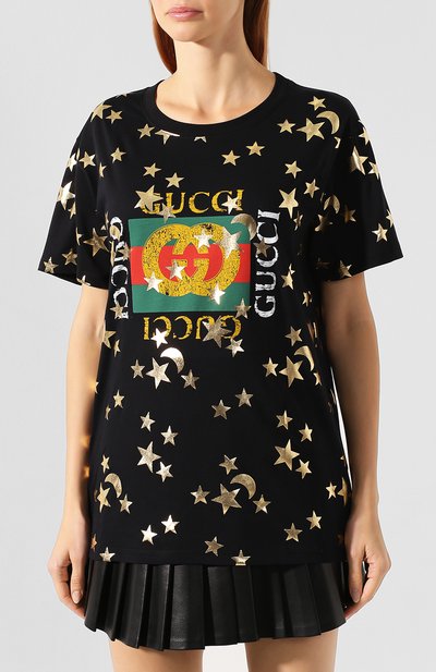 Хлопковая футболка GUCCI, арт. 492347/XJBH5, фото 3