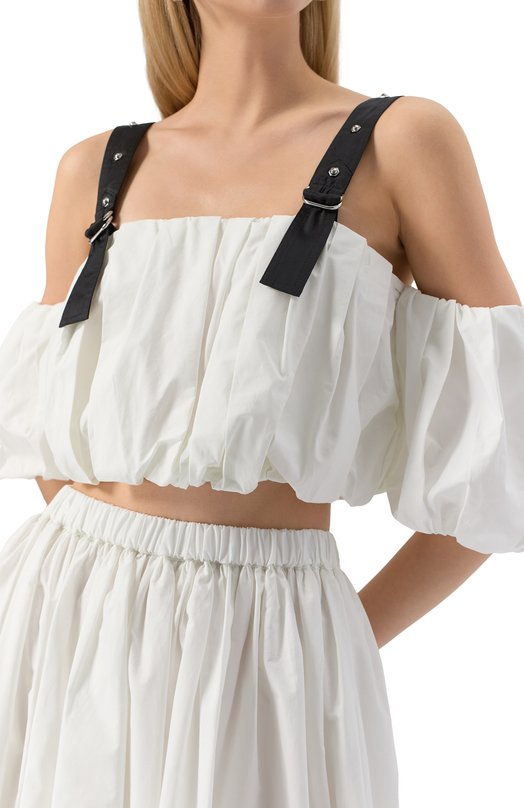 Хлопковый топ Pinko 105176/A2LD Белый  105176/A2LD Фото 5