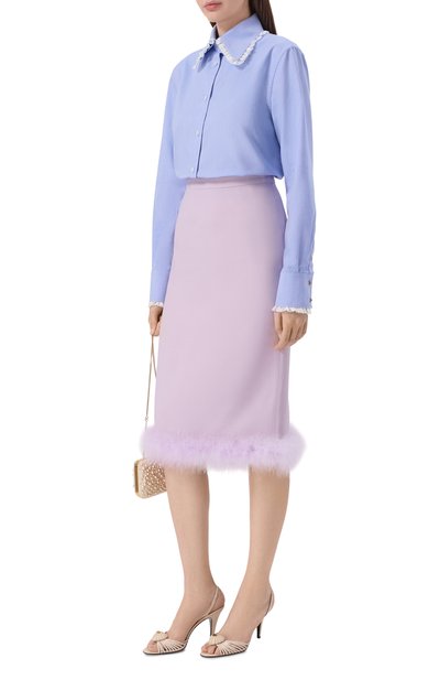 Женская хлопковая рубашка VALENTINO, арт. 8B3AB885/A1A