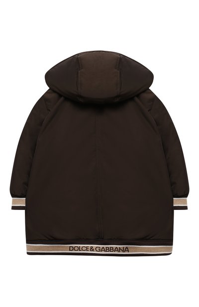 Пуховая куртка DOLCE & GABBANA коричневого цвета по цене 79500 руб., арт. L5JBC1/FUMZI, фото 2 Пуховая куртка DOLCE & GABBANA, арт. L5JBC1/FUMZI, фото 2