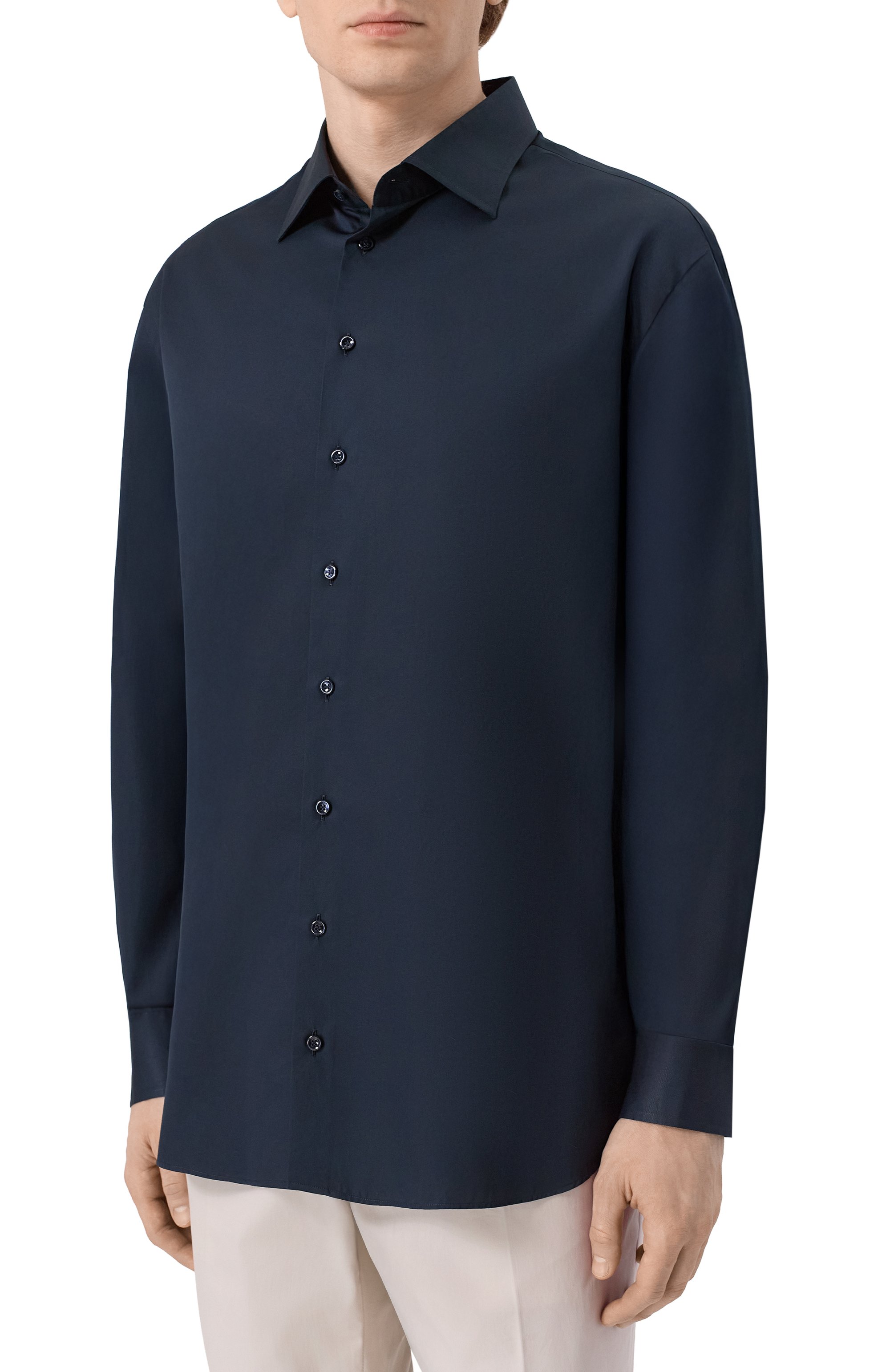 Хлопковая рубашка GIORGIO ARMANI, арт. GM000469/TE11189, фото 3