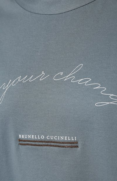 Хлопковая футболка BRUNELLO CUCINELLI, арт. M0A45BE800, фото 5