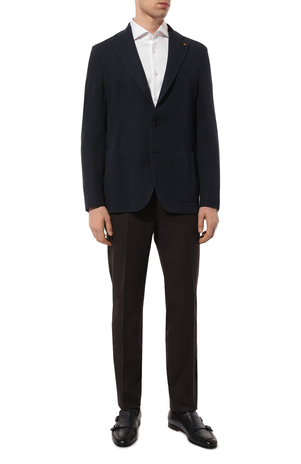 Пиджак из шерсти и хлопка SARTORIA LATORRE темно-синего цвета по цене 61550 руб., арт. JD74/JG041, фото 3 Пиджак из шерсти и хлопка SARTORIA LATORRE, арт. JD74/JG041, фото 3