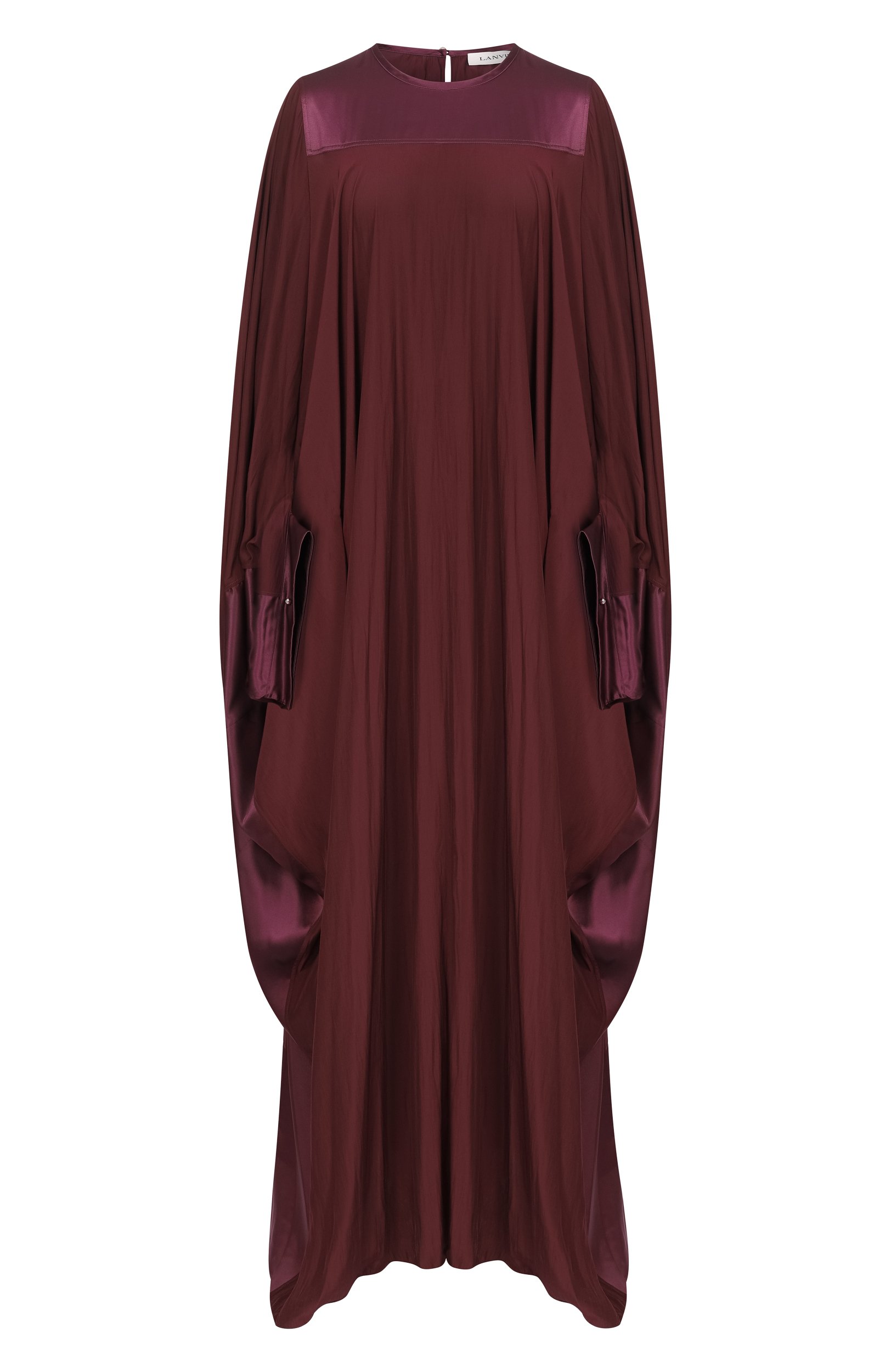 Платье LANVIN бордового цвета по цене 329500 руб., арт. RW-DR0019-4778-A26, фото 1 Платье LANVIN, арт. RW-DR0019-4778-A26, фото 1