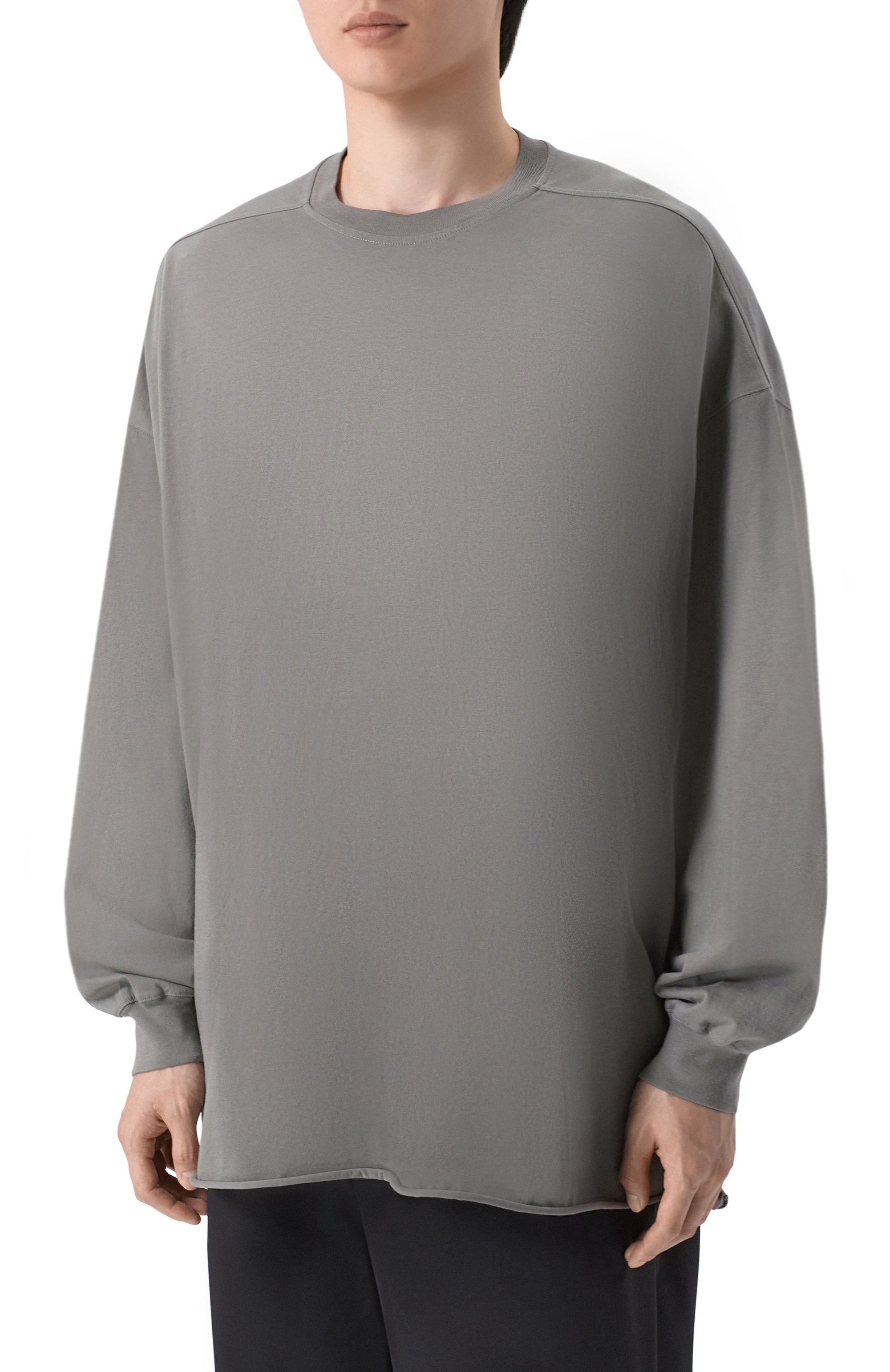 Хлопковый лонгслив RICK OWENS, арт. RU01F2276/JA, фото 3