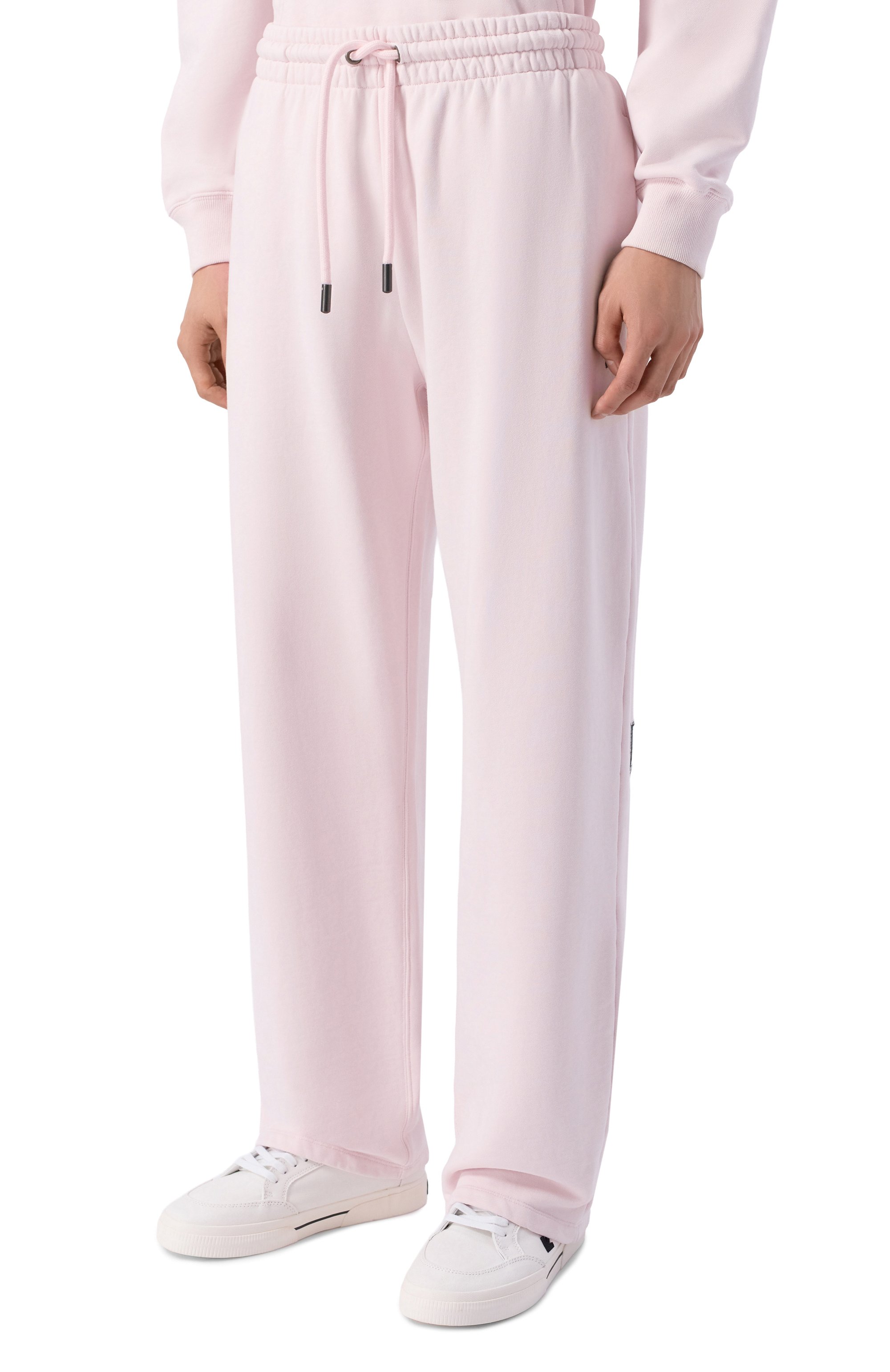 Хлопковые брюки OFF-WHITE светло-розового цвета по цене 58650 руб., арт. 0MCH05AS26FLE005, фото 3 Хлопковые брюки OFF-WHITE, арт. 0MCH05AS26FLE005, фото 3
