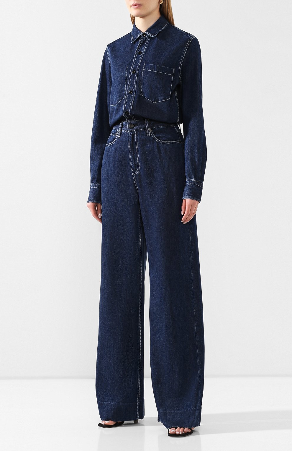 Джинсовый комбинезон RAG AND BONE, арт. WCW19HJ004NI04, фото 3