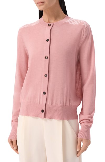 Кардиган из шерсти и шелка BURBERRY, арт. 8130170, фото 3