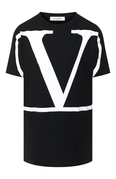 Женская хлопковая футболка VALENTINO, арт. UB3MG01Z4Q6