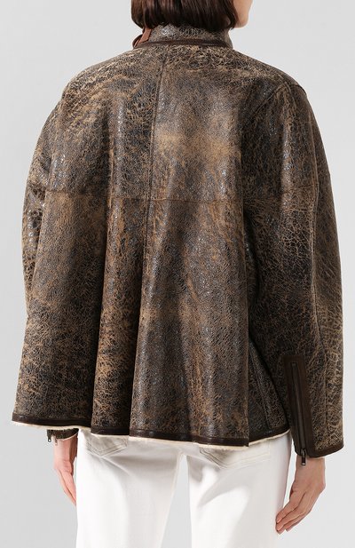Дубленка ISABEL MARANT коричневого цвета по цене 285500 руб., арт. MA0697-19H001I/ABELINA, фото 4 Дубленка ISABEL MARANT, арт. MA0697-19H001I/ABELINA, фото 4