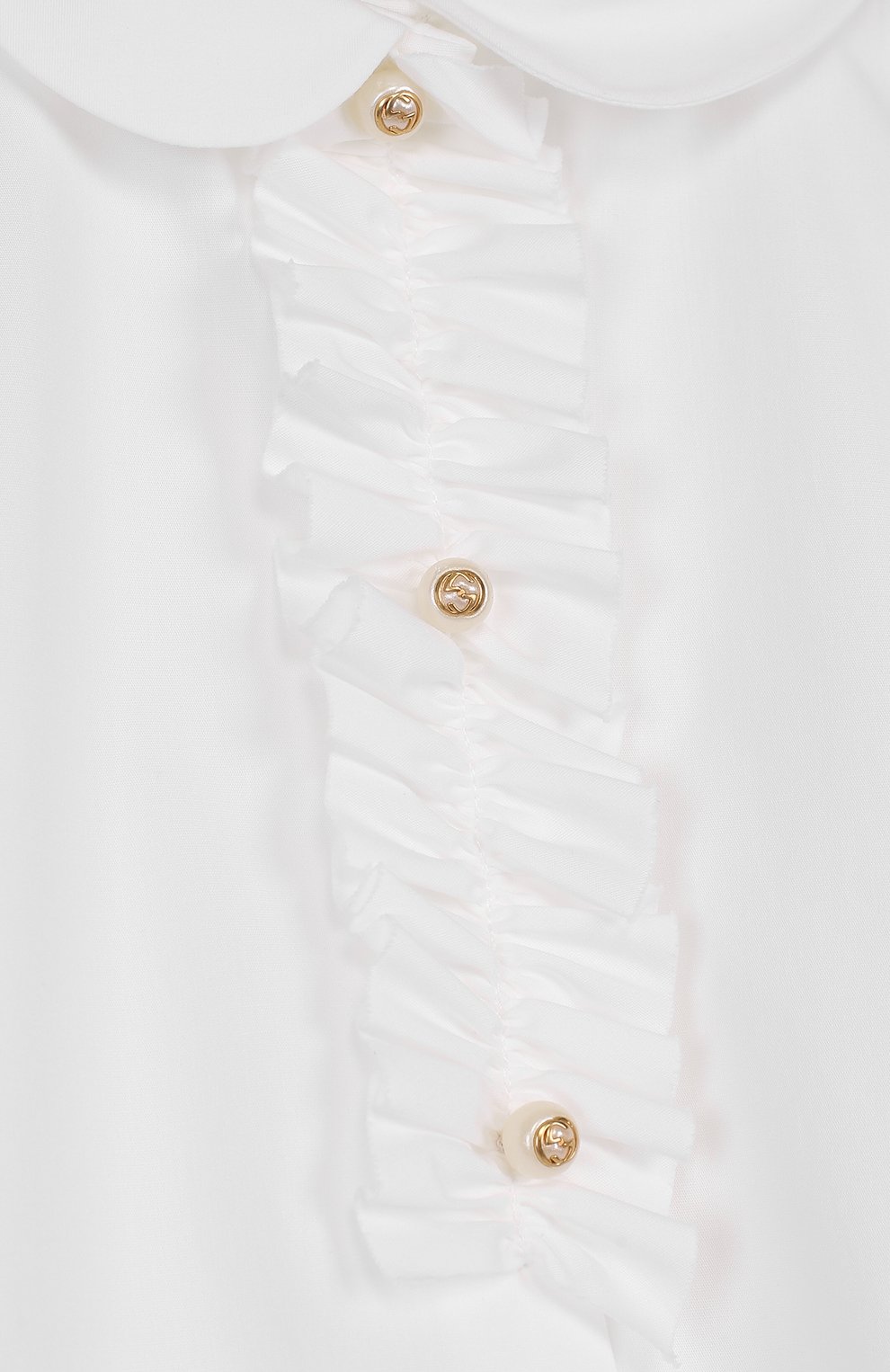 Хлопковое мини-платье с оборкой GUCCI, арт. 503677/XB365, фото 3