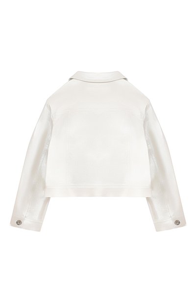 Джинсовая куртка ELEVENTY молочного цвета по цене 29950 руб., арт. EY2A87/G0208, фото 2 Джинсовая куртка ELEVENTY, арт. EY2A87/G0208, фото 2