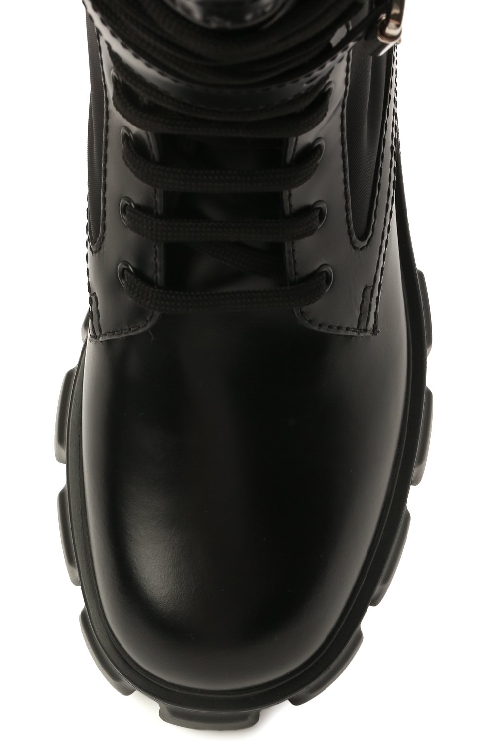 Кожаные ботинки monolith PRADA, арт. 1T255M-3L09-F0002, фото 4