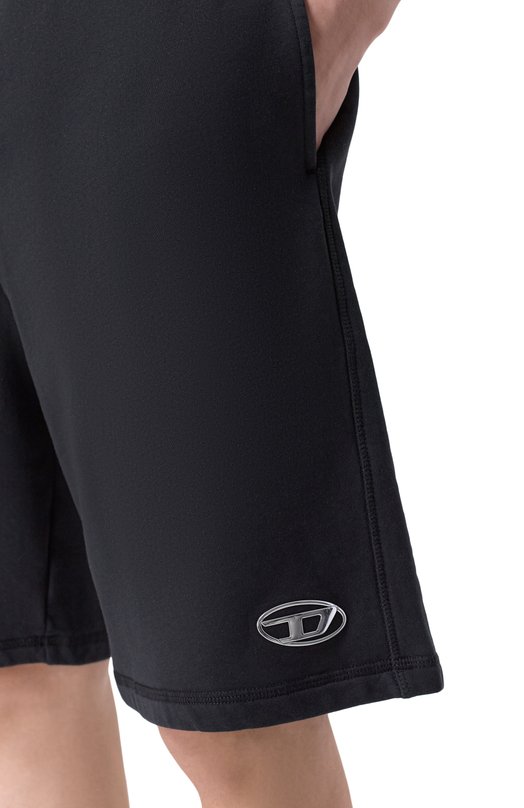 Хлопковые шорты Diesel A21795/0BKBW Чёрный  A21795/0BKBW Фото 5