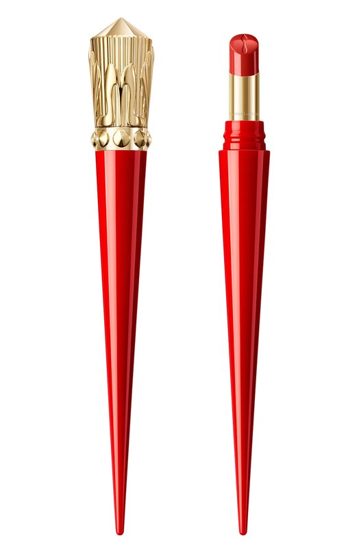 фото Помада-блеск для губ rouge stiletto glossy shine, оттенок rodeo tomato 155s (2g) christian louboutin