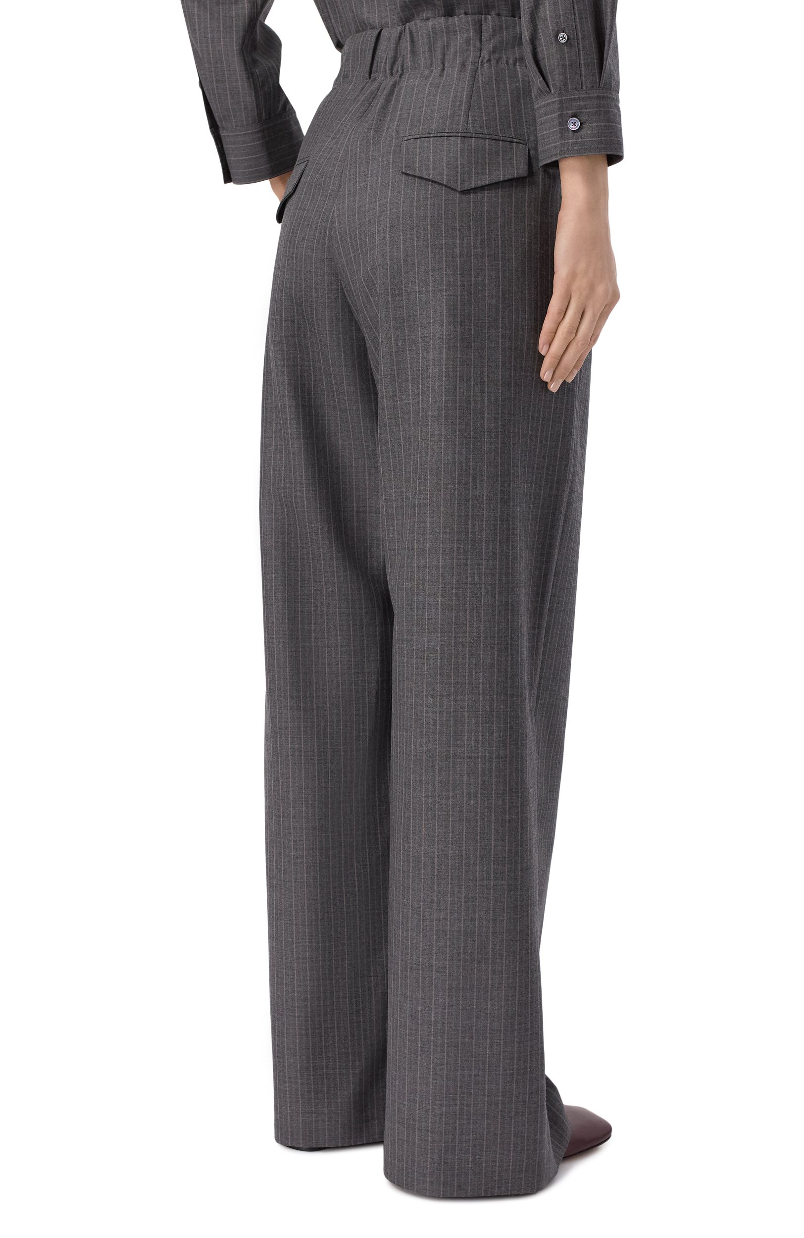 Шерстяные брюки JIL SANDER, ар т. J02KA0433/J40336, фото 4