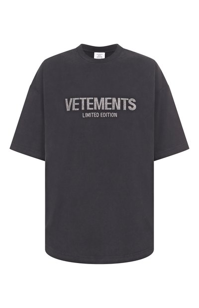 Хлопковая футболка VETEMENTS, арт. UA65TR250C