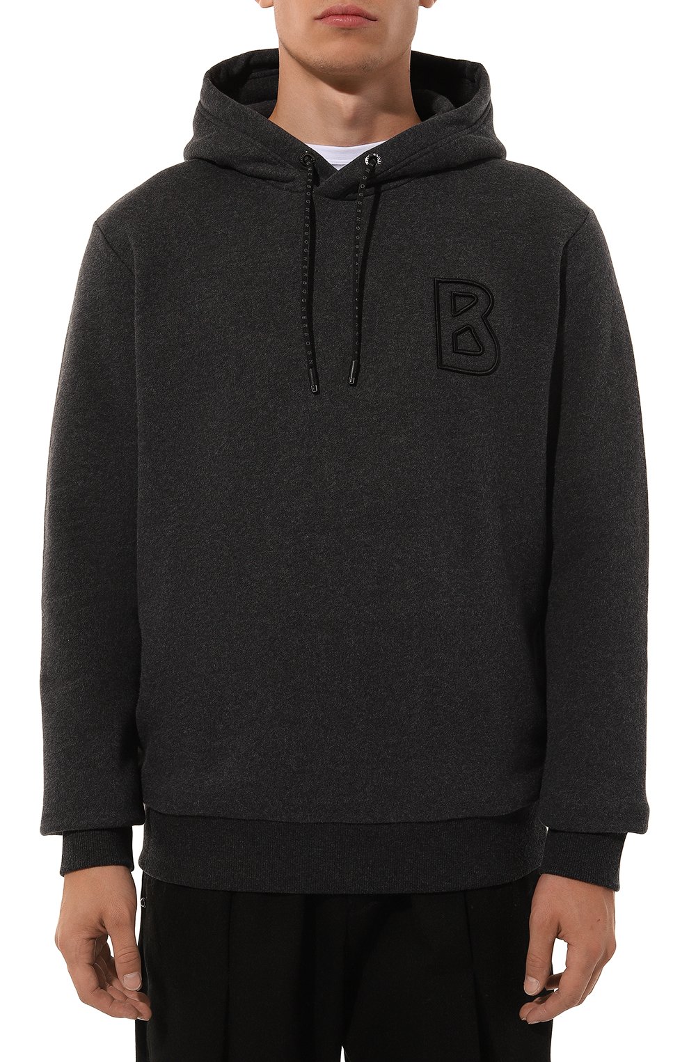 Хлопковое худи BOGNER темно-серого цвета по цене 39500 руб., арт. 88117729, фото 3 Хлопковое худи BOGNER, арт. 88117729, фото 3