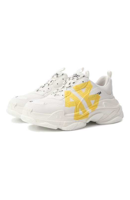 Комбинированные кроссовки Triple S Balenciaga 524039/WTRST Белый 524039/WTRST