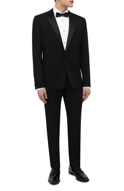 Шерстяной смокинг SAINT LAURENT черного цвета по цене 326500 руб., арт. 615987/Y512W, фото 1 Шерстяной смокинг SAINT LAURENT, арт. 615987/Y512W, фото 1