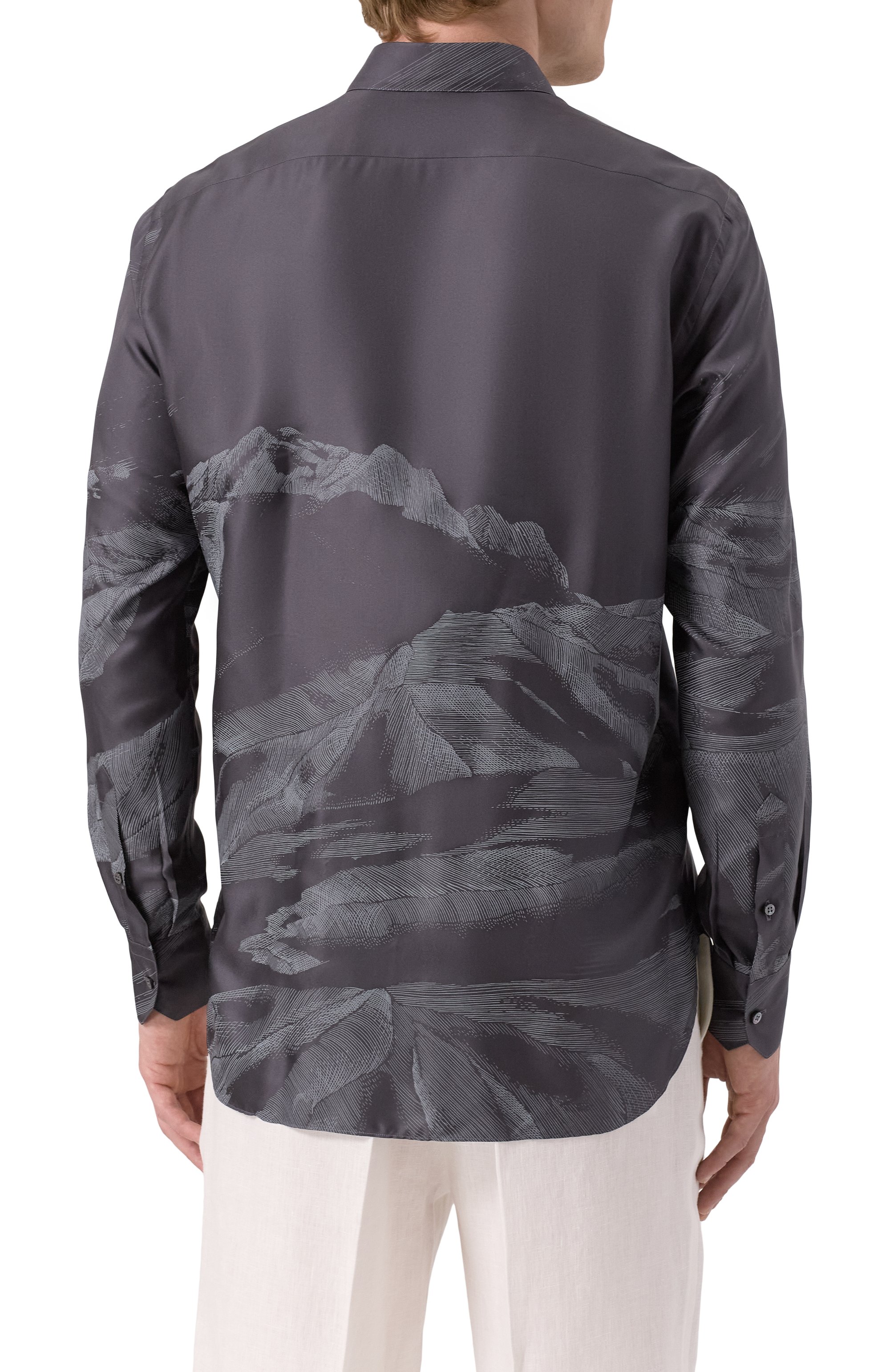 Шелковая рубашка ZILLI, арт. SP0I01M060024908F, фото 4