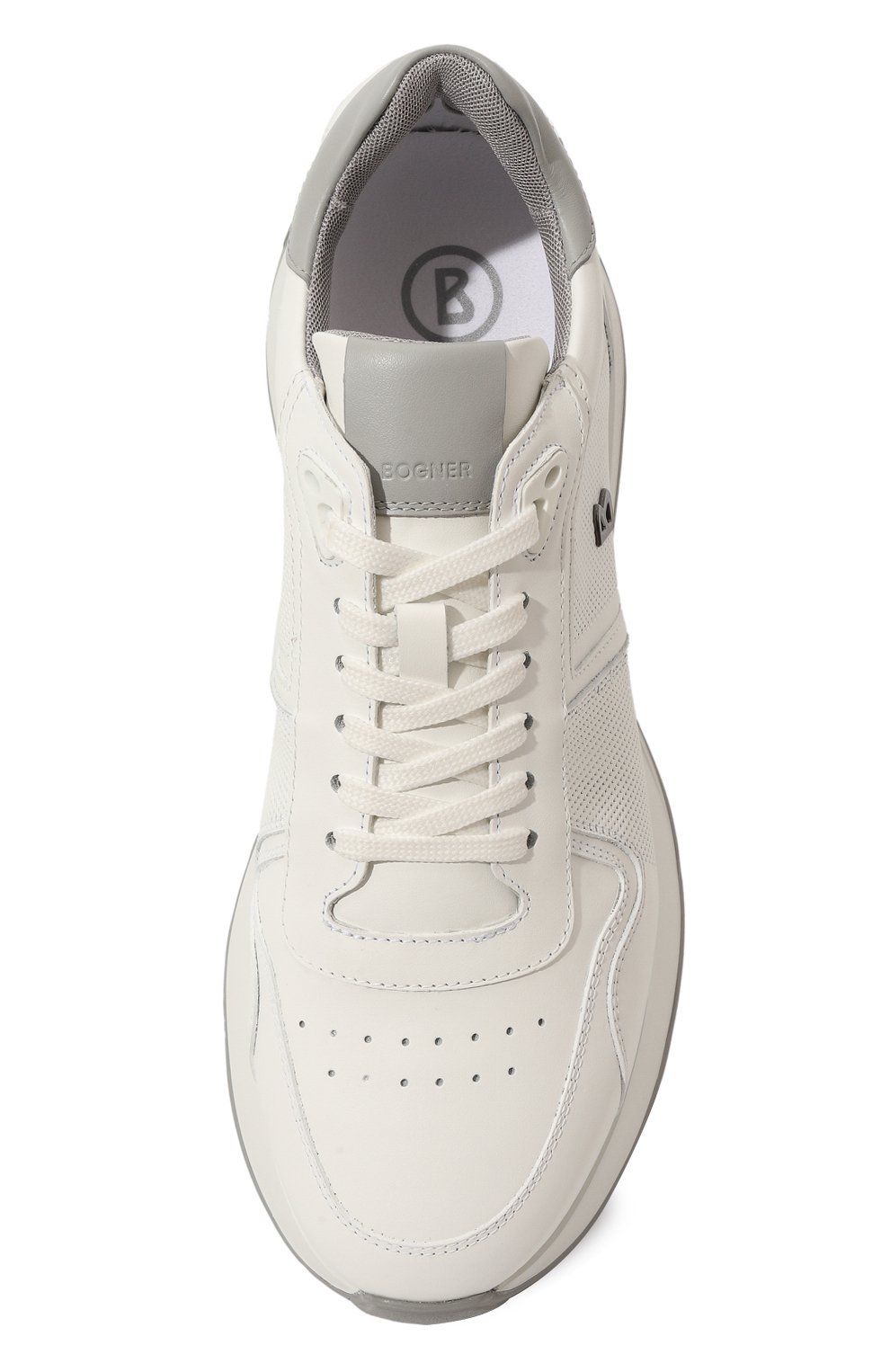 Кожаные кроссовки BOGNER белого цвета по цене 49850 руб., арт. 12421605, фото 6 Кожаные кроссовки BOGNER, арт. 12421605, фото 6